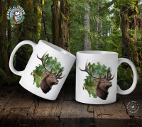 Kubek ceramiczny - Jeleń szlachetny /Cervus elaphus/ en. Red deer 