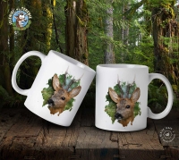 Kubek ceramiczny - Sarna europejska /Capreolus capreolus/, en. Roe deer