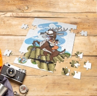 Puzzle -„Jelenio-chomiczy szał uniesień”